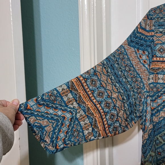 One World Hanky Hem Top/Tunic with Chiffon Trim on Each Side Women's Size XXXL - Picture 6 of 12